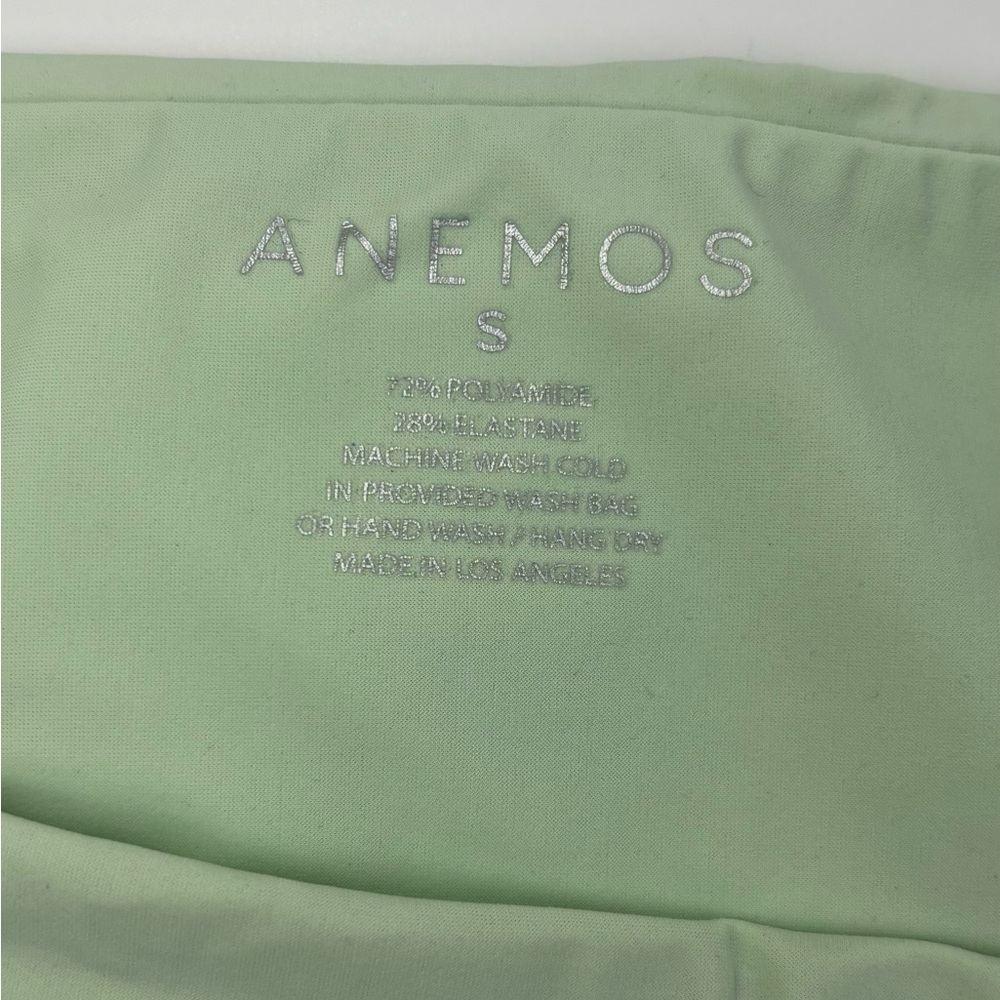 Anemos Los Angeles the Midi high cut bikini bottoms S  mint green sustainable LA - Picture 3 of 6